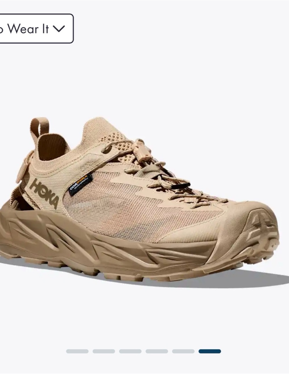 Hoka Tan All-Terrain Low-Top Sneaker